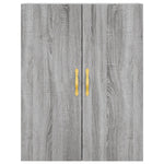 Highboard Grey Sonoma 69.5x34x180 cm Engineered Wood 3195889