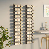 Wall Mounted Wine Rack for 12 Bottles 2 pcs Gold Iron 340882