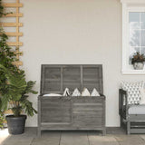Garden Storage Box Anthracite 99x49.5x58.5 cm Solid Wood Fir 364754