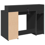 Desk with LED Lights Black 120x55x91 cm Engineered Wood 3309412