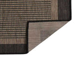 Outdoor Flatweave Rug 160x230 cm Dark Brown 340846