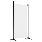 ZNTS 5-Panel Room Divider White 433x180 cm Fabric 350266