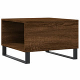 Coffee Table Brown Oak 55x55x36.5 cm Engineered Wood 830771