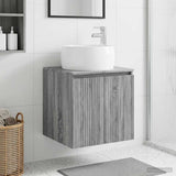 Wall-Mounted Sink Vanity Grey Sonoma 49.5 x 44.5 x 66 cm 890458