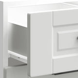 Kitchen Base Cabinet Porto White Engineered Wood 854220