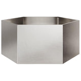 Garden Planter Hexagon 104x90x45 cm Stainless Steel 851133