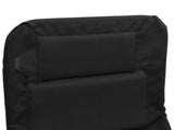 Folding Sun Loungers 2 pcs Black Textilene&Powder-coated Steel 360172