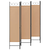 6-Panel Room Divider Beige 240 x 180 cm Fabric 42039192