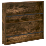 Magazine Rack 2 pcs Smoked Oak 80 x 12 x 70 cm Engineered Wood 890845