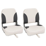 Foldable Boat Seats 2pcs with High Back 41x36x48 cm 3284294