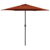 Garden Parasol with Aluminium Pole 270x246 cm Terracotta 47349