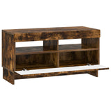 LED TV Cabinet Smoked Oak Engineered Wood 896120