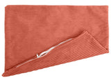 Cushion Cover 6 pcs HEERLEN Red Orange 65 x 65 cm Corduroy 912942