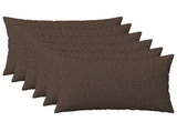 Cushion with Pillow HEERLEN 6 pcs Taupe Fabric 924940