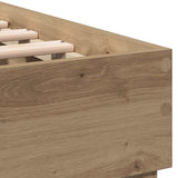Bed Frame Artisan Oak 203 x 185 x 70 cm Engineered Wood 3385626
