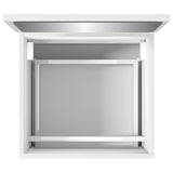 Bathroom Cabinet with Mirror White Engineered Wood 804863