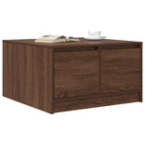 Coffee Table with Drawers Brown Oak 70.5x70x40 cm 3328414