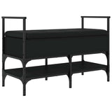 Shoe Bench Black 85.5x42x57.5 cm Engineered Wood 835229