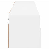 TV Wall Cabinets 2 pcs White 80x30x30 cm Engineered Wood 836869