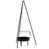 Campfire Tripod 3 pcs Black Steel 42010332