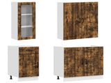 Kitchen Unit LUCCA 8 pcs Smoked Oak Engineered Wood 3438406