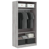 Wardrobe Grey Sonoma 100x50x200 cm Engineered Wood 826615