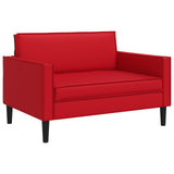 XXL Armchair Red Faux Leather 42043534