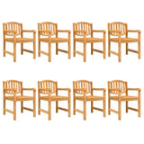 ZNTS 9 Piece Garden Dining Set Solid Wood Teak 3157936