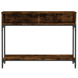 Console Table Smoked Oak 100x30.5x75 cm Engineered Wood 833390