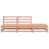 Garden Sofa Armless with Footstool Solid Wood Douglas 837968