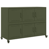 Sideboard Olive Green 100.5x39x72 cm Steel 846744