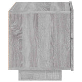 Bedside Cabinet with LED Lights Grey Sonoma 70x36x40.5 cm 836782