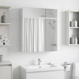Bathroom Mirror Cabinet White 60 x 14.5 x 70 cm Engineered wood 889055