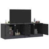 TV Cabinets 2 pcs Anthracite 67x39x44 cm Steel 841636