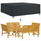 Furniture Cover Plain Black 220 x 220 x 70 cm 600D 4105788