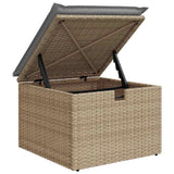 Sofa Set with Cushion Manual 7 pcs Beige and Cream Poly Rattan 3359200