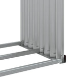 Log Holder Brown 120x45x210 cm Galvanised Steel 364572