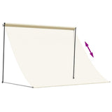 Retractable Awning Cream 250x150 cm Fabric and Steel 368760