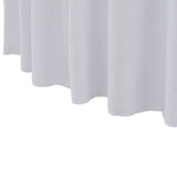 2 pcs Stretch Table Covers with Skirt 150x74 cm White 133582