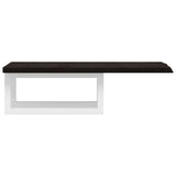 Basin Shelf Wall Mounted Steel and Solid Wood Oak 3302576