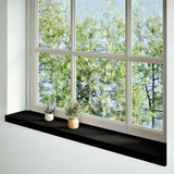 Window Sills 2 pcs Brown Black 110x20x2 cm Solid Wood Oak 4009177