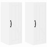 Wall Cabinet LUCCA 2 pcs White 30 x 31 x 80 cm Engineered Wood 885006