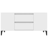 TV Cabinet White 102x44.5x50 cm Engineered Wood 819604