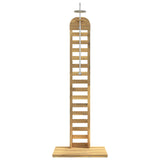 Outdoor Shower 225 cm Solid Acacia Wood and Stainless Steel 903109