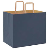 Paper Bags 250 pcs with Handles Blue 32x22x28 cm 4101932