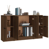 Sideboards 3 pcs Brown Oak Engineered Wood 3115851