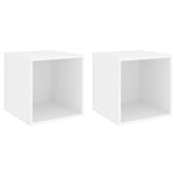 Wall Cabinets 2 pcs White 37x37x37 cm Engineered Wood 805445