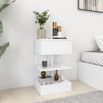 Bedside Cabinets 2 pcs White 40x35x65 cm Engineered Wood 808649