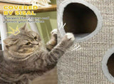 Cat Climbing Frame, Covered with Sisal, Cosy Platform - Light Grey T3398P349910