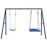 Outdoor Swing Set with Swing and Nest Swing 3283597